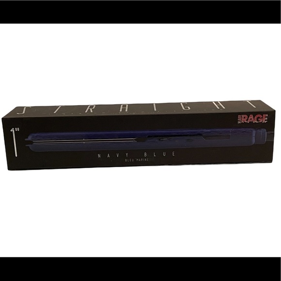 NEW Straight Titanium Slim Flat Iron - Navy Blue - Picture 3 of 4